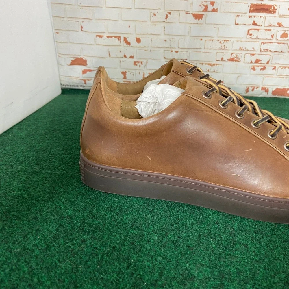 Thursday Boot Co Premier Low Top Mens 8.5 Toffee Leather Sneakers Handcrafted